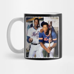 Dwight Gooden and Darry l Strawberry in New York Mets, 1983 Mug